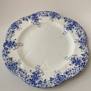 Dainty Blue Dinner Plate by Shelley 10 1/2 in